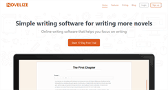 Desktop Screenshot of getnovelize.com